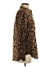 Jason Wu Animal Print Brown Long Sleeve Blouse Size S - photo 4