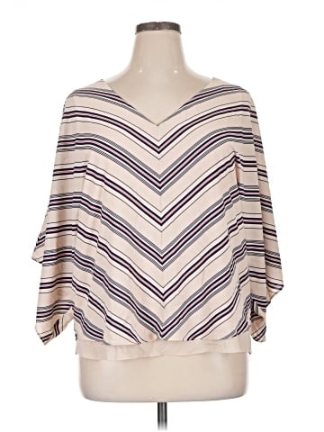 White House Black Market 3/4 Sleeve Blouse (view 1)