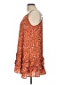 Easel 100% Rayon Paisley Orange Cocktail Dress Size L - photo 5