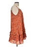 Easel 100% Rayon Paisley Orange Cocktail Dress Size L - photo 4