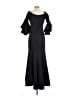 Betsy & Adam Black Cocktail Dress Size 6 - photo 2