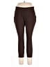 Lands' End Solid Brown Active Pants Size 1X - photo 1