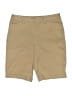 Lands' End 100% Cotton Solid Tan Khaki Shorts Size 8 - photo 1