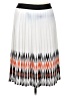 Worthington 100% Polyester Graphic White Casual Skirt Size XL - photo 2