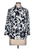 Liz Claiborne Print Silver 3/4 Sleeve Blouse Size L (petite) - photo 1