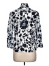 Liz Claiborne Print Silver 3/4 Sleeve Blouse Size L (petite) - photo 2