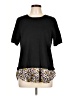 Ann Taylor LOFT Black Short Sleeve Top Size L - photo 1