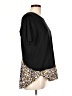 Ann Taylor LOFT Black Short Sleeve Top Size L - photo 4