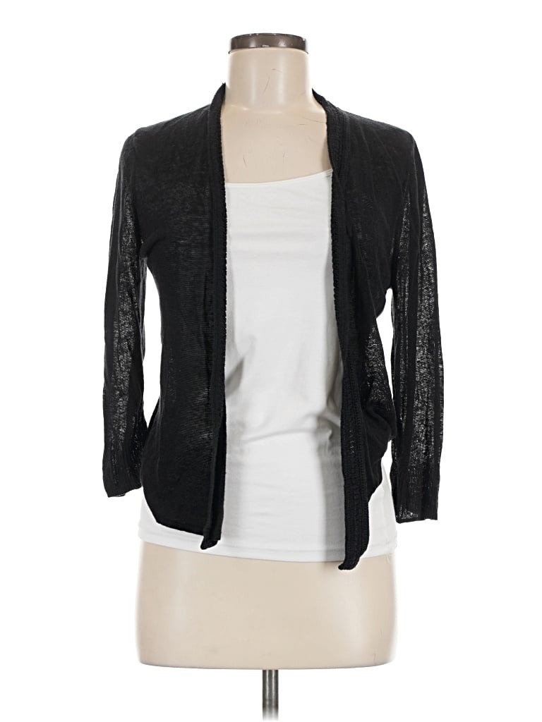 Pre-owned Nic + Zoe Cardigan Sweater In Black