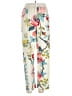 Unbranded Floral Ivory Casual Pants Size L - photo 1