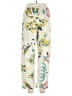 Unbranded Floral Ivory Casual Pants Size L - photo 2