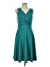 Grace Karin Solid Teal Cocktail Dress Size L - photo 1