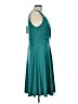 Grace Karin Solid Teal Cocktail Dress Size L - photo 4