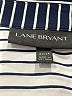 Lane Bryant 100% Polyester Stripes Blue Long Sleeve Blouse Size 22 - 24 Plus - photo 7