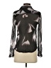 Diane von Furstenberg Black Long Sleeve Blouse Size 2 - photo 2