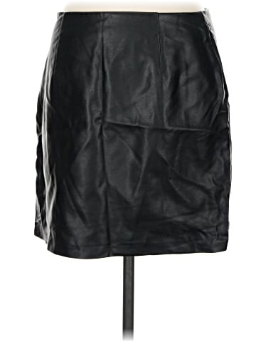 Topshop Faux Leather Skirt (view 2)