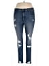 Express Stars Blue Jeans Size 14 - photo 1