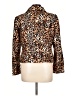 Le Suit 100% Polyester Animal Print Brown Blazer Size 12 - photo 2