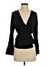 Vince. 100% Silk Black Long Sleeve Silk Top Size S - photo 1