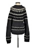 Moda International Chevron-herringbone Black Pullover Sweater Size S - photo 2