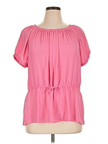 Ann Taylor Short Sleeve Blouse (view 1)