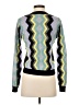 Minnie Rose Chevron-herringbone Green Pullover Sweater Size XS - photo 2