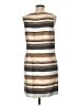 W by Worth Stripes Tan Casual Dress Size 6 - photo 2