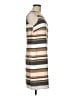 W by Worth Stripes Tan Casual Dress Size 6 - photo 4