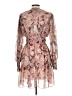 Aqua 100% Polyester Paisley Pink Cocktail Dress Size M - photo 2