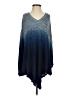 One World Blue Poncho Size Sm - Med - photo 1
