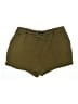 Forever 21 Plus 100% Cotton Solid Green Shorts Size 2X Plus - photo 1