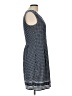 Max Studio Polka Dots Blue Casual Dress Size L - photo 4