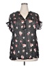 Cato Black Short Sleeve Blouse Size 18 - 20 - photo 1