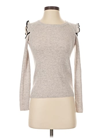 White + Warren Wool Pullover Sweater (view 1)