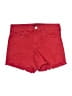 Express Hearts Red Denim Shorts Size 2 - photo 1