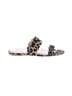 Stuart Weitzman 100% Leather Animal Print Brown Sandals Size 10 - photo 1