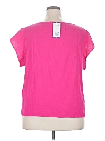Three Dots Short Sleeve Top (view 2)