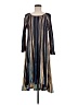 Moth Stripes Blue Casual Dress Size M - photo 1