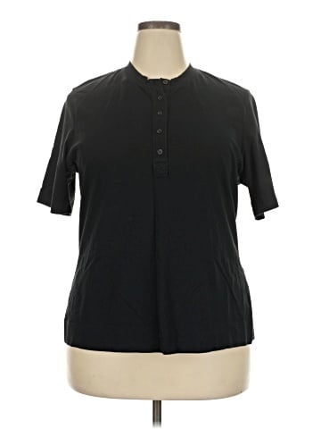 Banana Republic Factory Store Short Sleeve Henley (view 1)