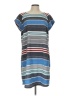 Merona Stripes Blue Casual Dress Size L - photo 1