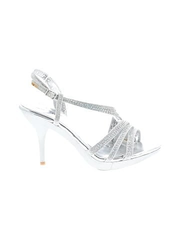 Silver Slipper Sandals (view 1)