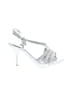 Silver Slipper Silver Sandals Size 8 - photo 1