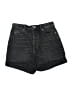 Zara Black Denim Shorts Size 6 - photo 1
