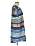 Merona Stripes Blue Casual Dress Size L - photo 4
