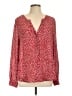 Joie Polka Dots Red Long Sleeve Blouse Size L - photo 1