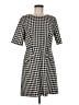J.Crew Houndstooth Black Casual Dress Size 8 - photo 1