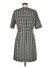 J.Crew Houndstooth Black Casual Dress Size 8 - photo 2