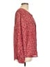 Joie Polka Dots Red Long Sleeve Blouse Size L - photo 4