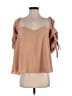 Do & Be 100% Polyester Tan 3/4 Sleeve Blouse Size S - photo 1