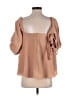 Do & Be 100% Polyester Tan 3/4 Sleeve Blouse Size S - photo 2
